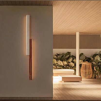 Verthara Premium Cave Stone Outdoor Linear Wall Light