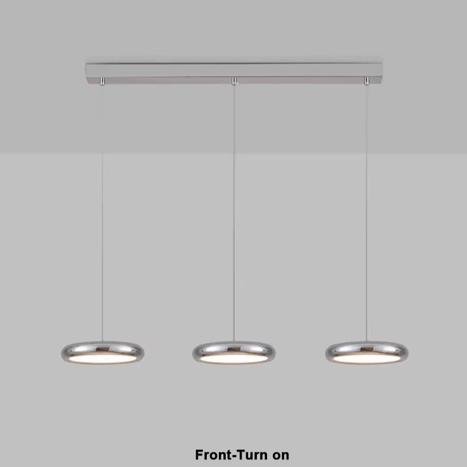 Verthara Premium Chrome Round Island Pendant Light