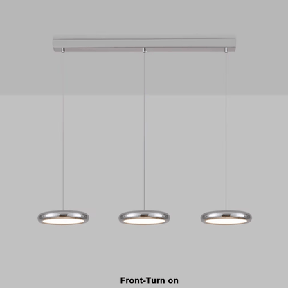 Verthara Premium Chrome Round Island Pendant Light