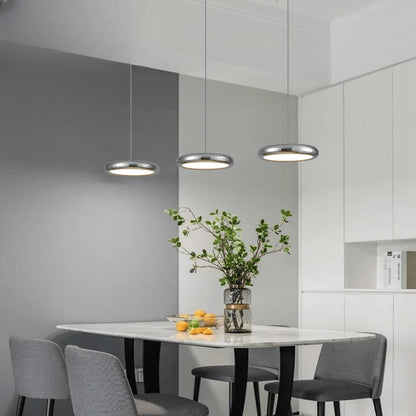 Verthara Premium Chrome Round Island Pendant Light