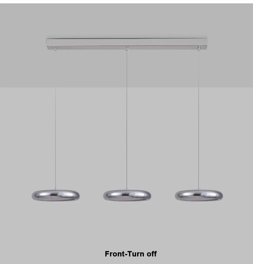 Verthara Premium Chrome Round Island Pendant Light