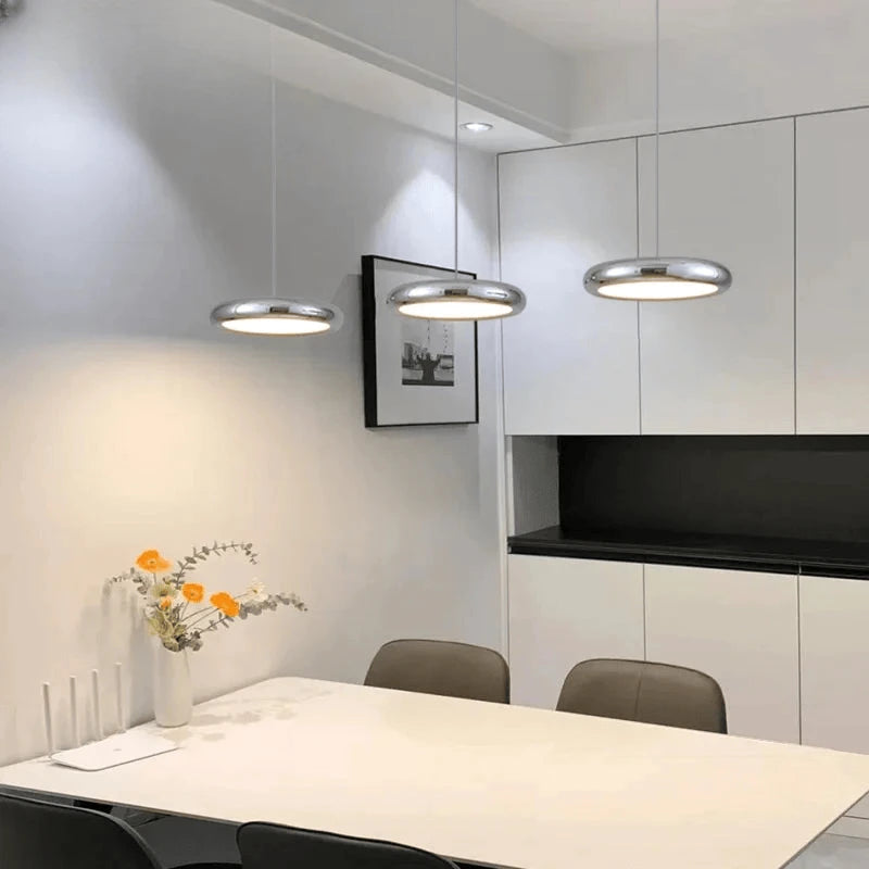 Verthara Premium Chrome Round Island Pendant Light