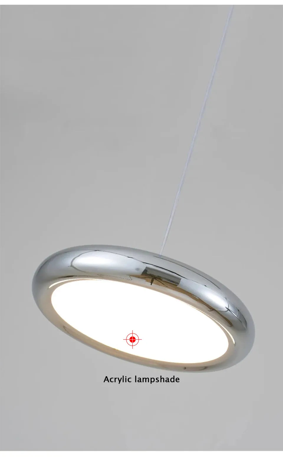 Verthara Premium Chrome Round Island Pendant Light