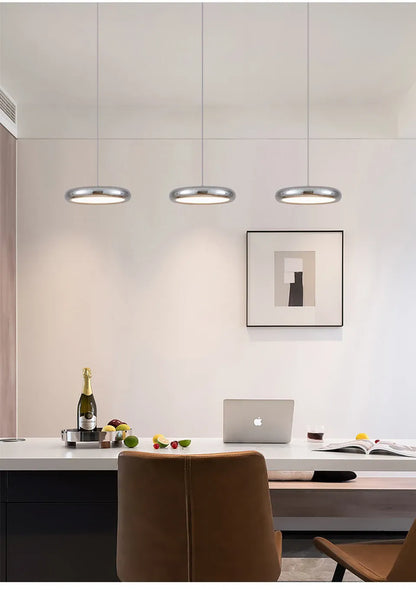 Verthara Premium Chrome Round Island Pendant Light