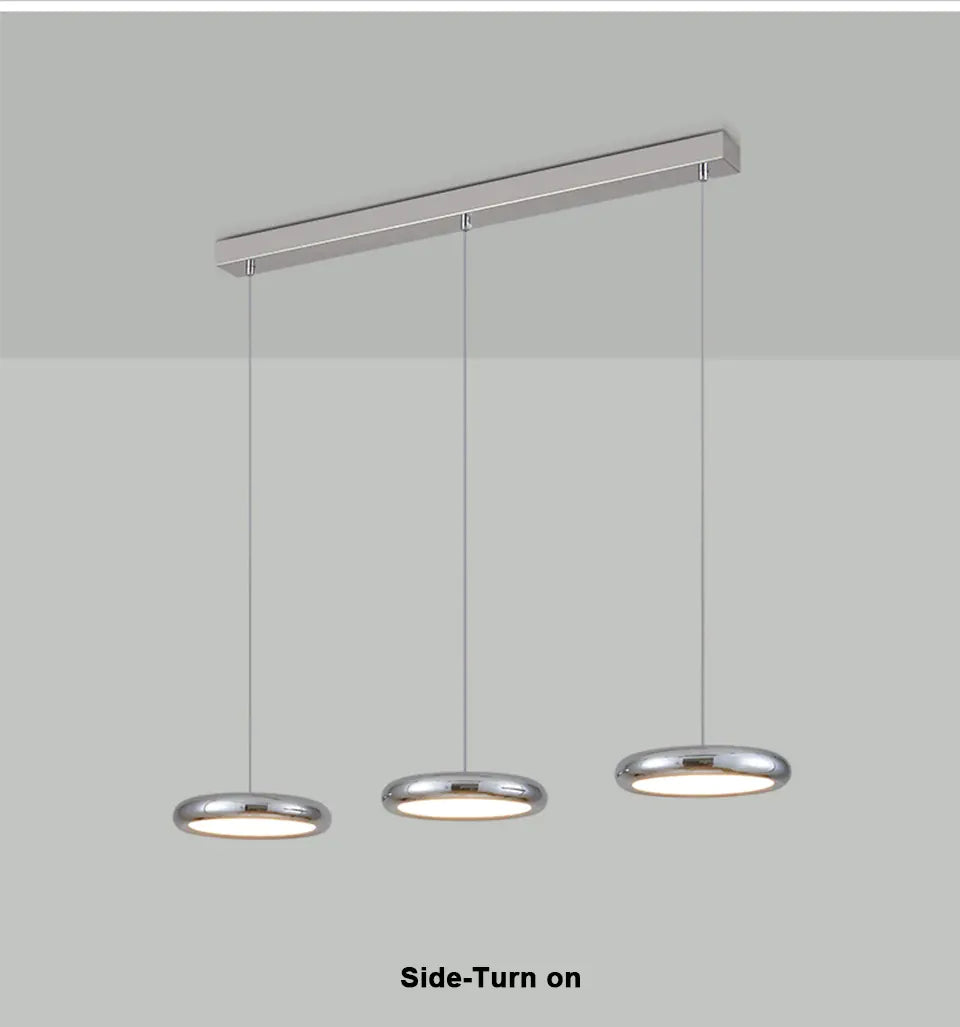 Verthara Premium Chrome Round Island Pendant Light