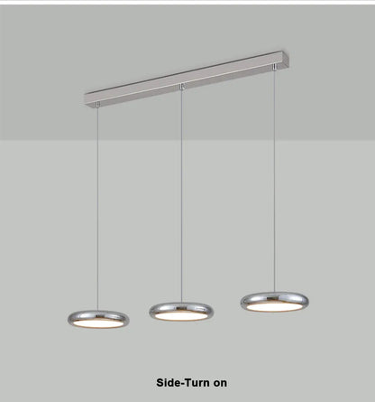 Verthara Premium Chrome Round Island Pendant Light