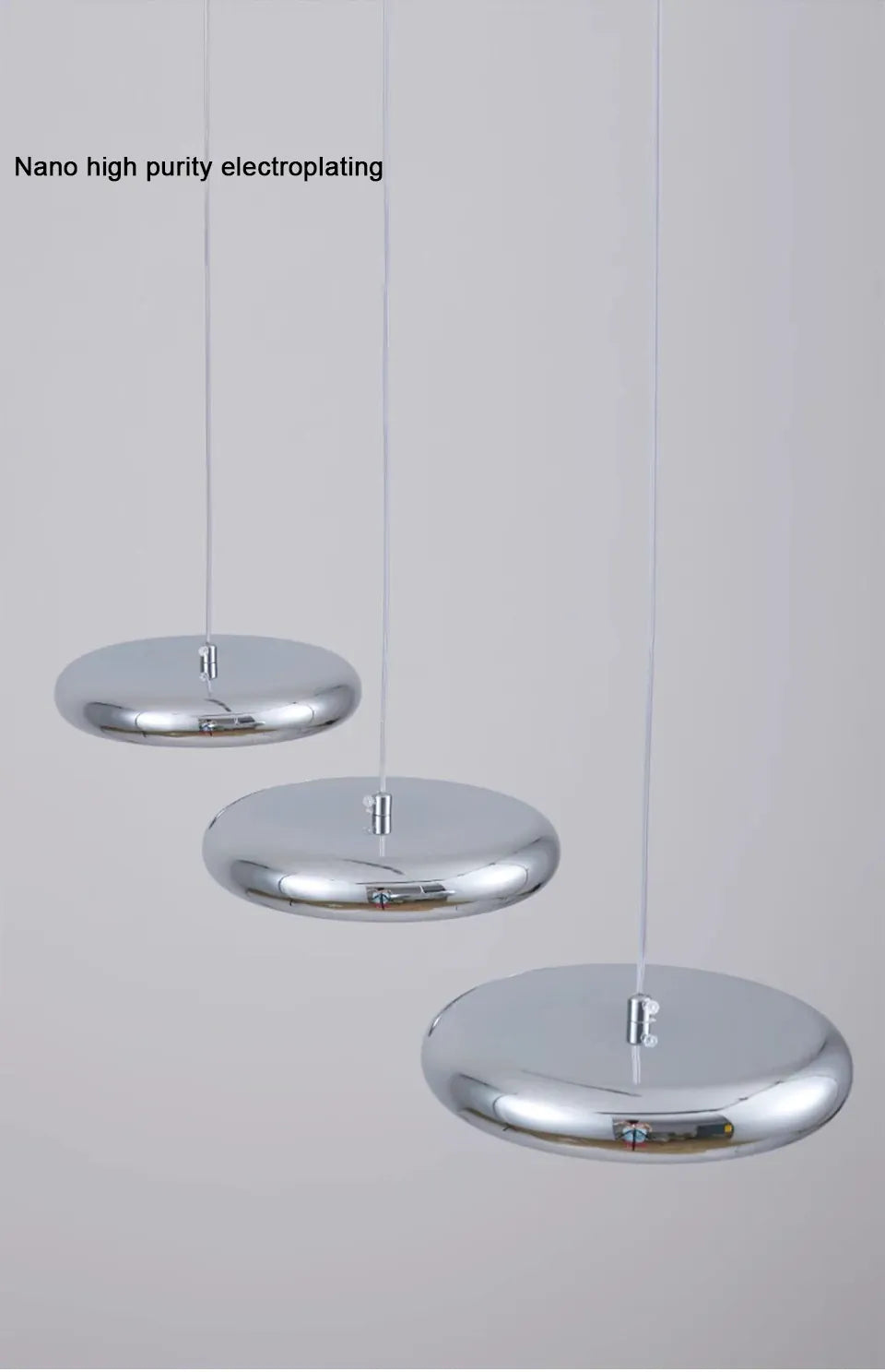 Verthara Premium Chrome Round Island Pendant Light