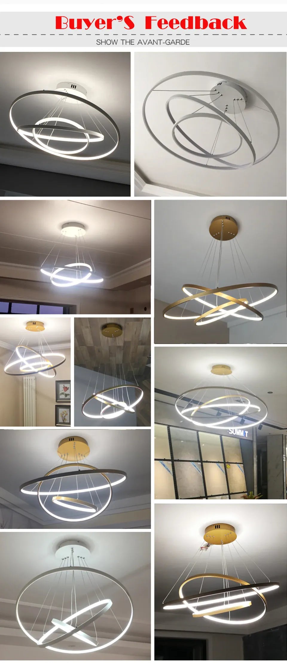 Verthara Premium Circle Ring Pendant Light