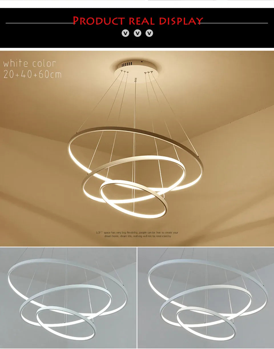 Verthara Premium Circle Ring Pendant Light