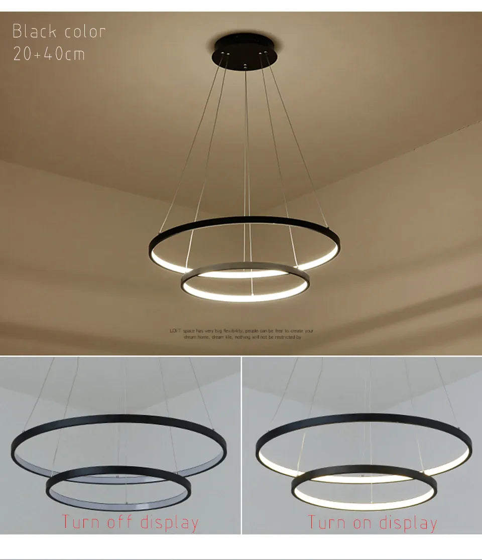 Verthara Premium Circle Ring Pendant Light