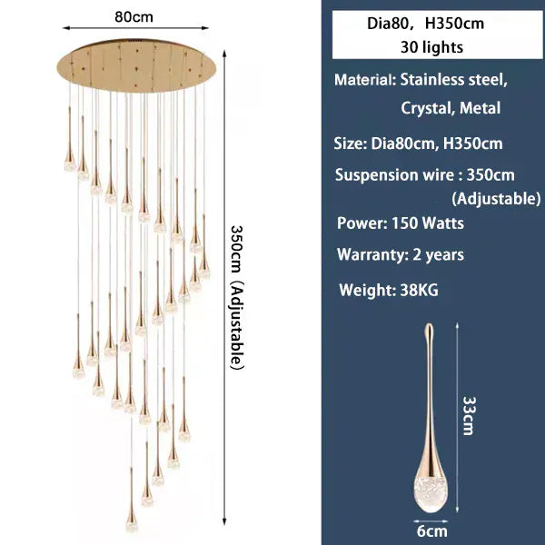 Verthara Premium Circle Ring Pendant Light 20Lights