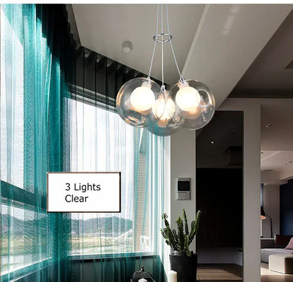 Verthara Premium Colourful Glass Bubble Chandelier