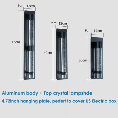 Verthara Premium Column Crystal Garden Up-Down Wall Light