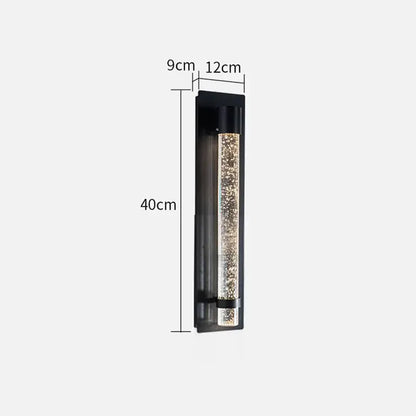 Verthara Premium Column Crystal Garden Up-Down Wall Light Warm white / IP67-H40cm