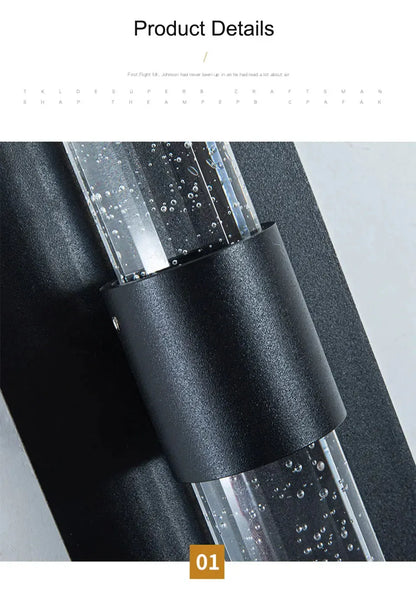 Verthara Premium Column Crystal Garden Up-Down Wall Light