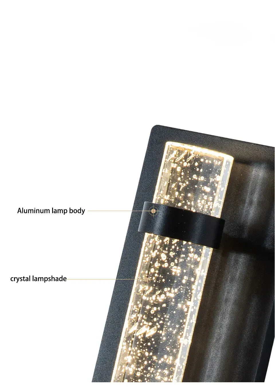 Verthara Premium Column Crystal Garden Up-Down Wall Light