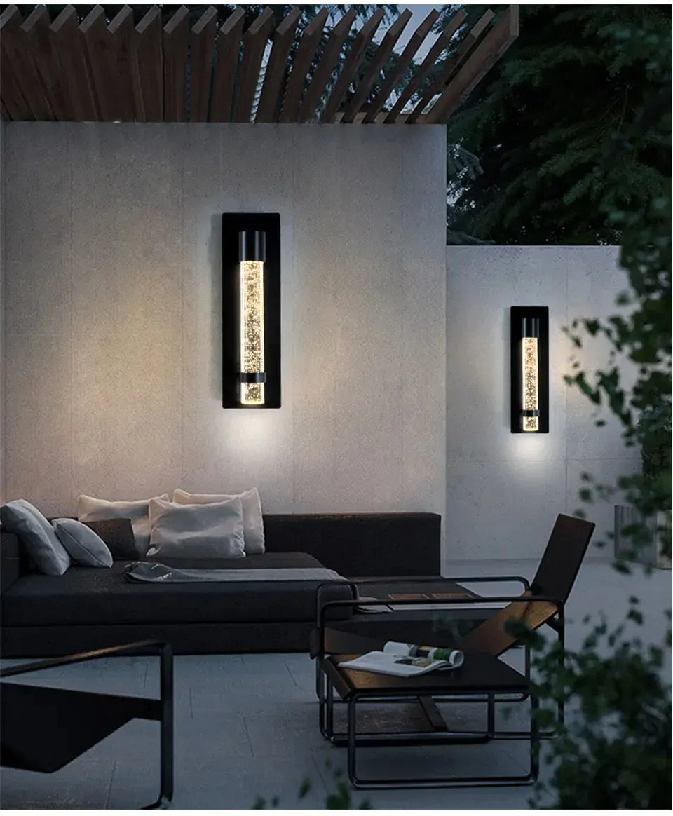Verthara Premium Column Crystal Garden Up-Down Wall Light