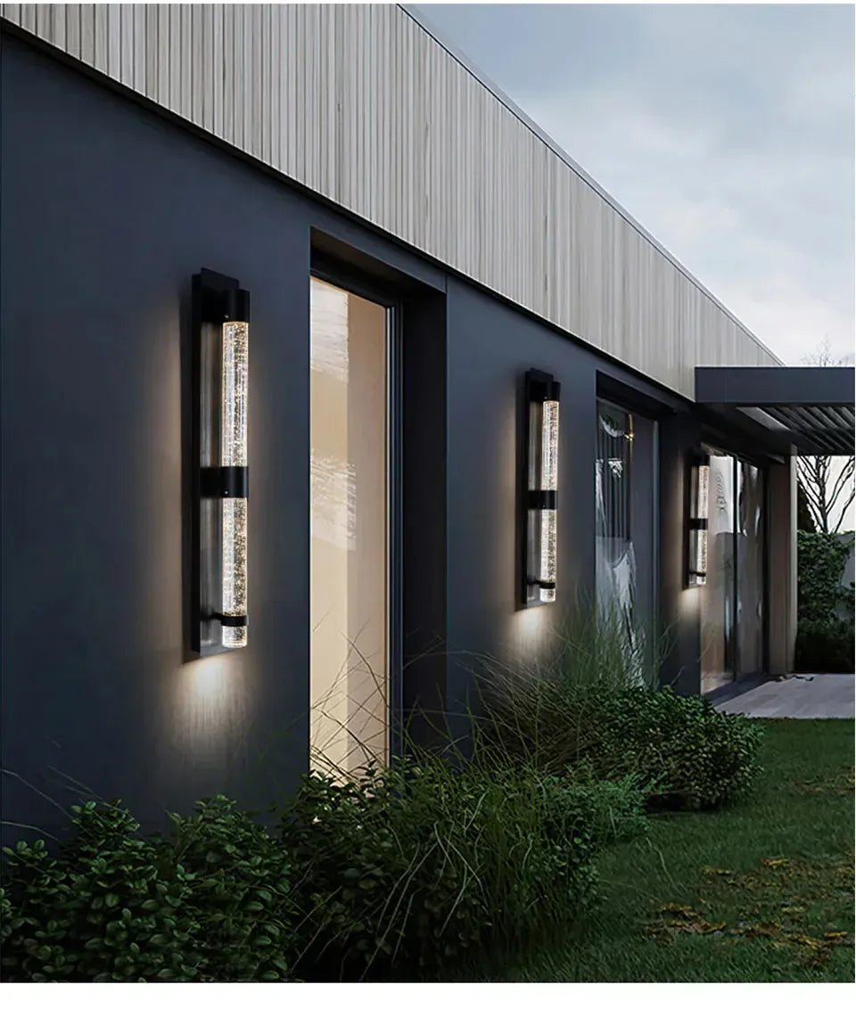 Verthara Premium Column Crystal Garden Up-Down Wall Light