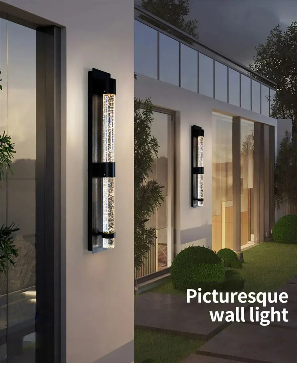 Verthara Premium Column Crystal Garden Up-Down Wall Light