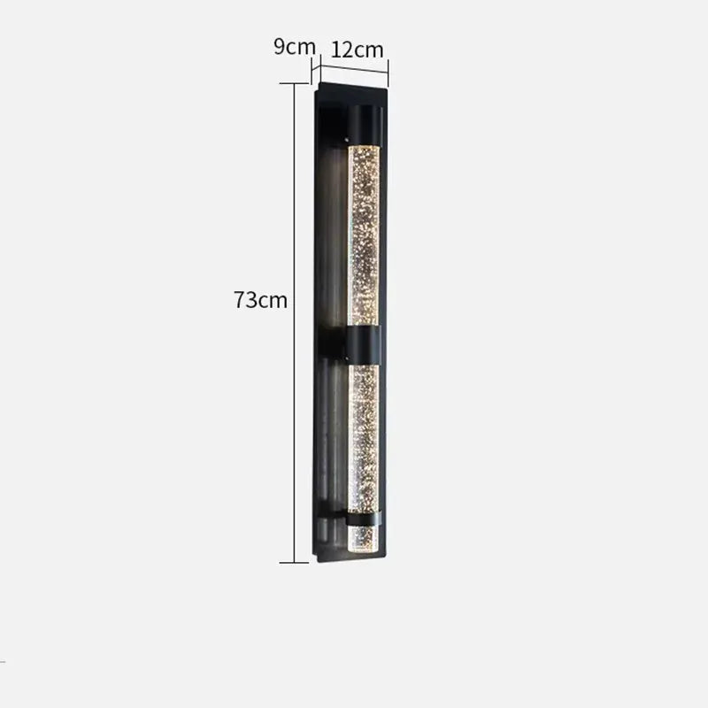 Verthara Premium Column Crystal Garden Up-Down Wall Light Warm white / IP67-H73cm