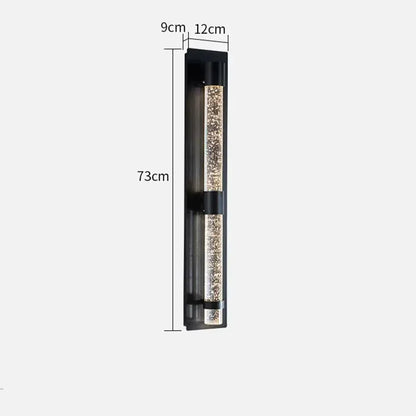 Verthara Premium Column Crystal Garden Up-Down Wall Light Warm white / IP67-H73cm