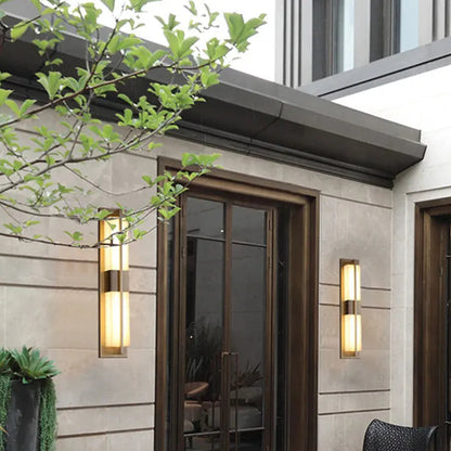 Verthara Premium Copper LED Outdoor Wall Light IP65 Dimmable