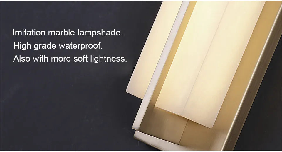 Verthara Premium Copper LED Outdoor Wall Light IP65 Dimmable