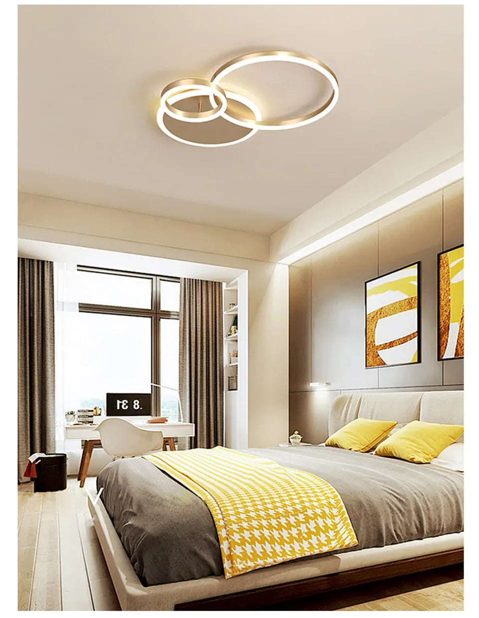 Verthara Premium Crystal & Aluminium Dimmable LED Pendant Chandelier