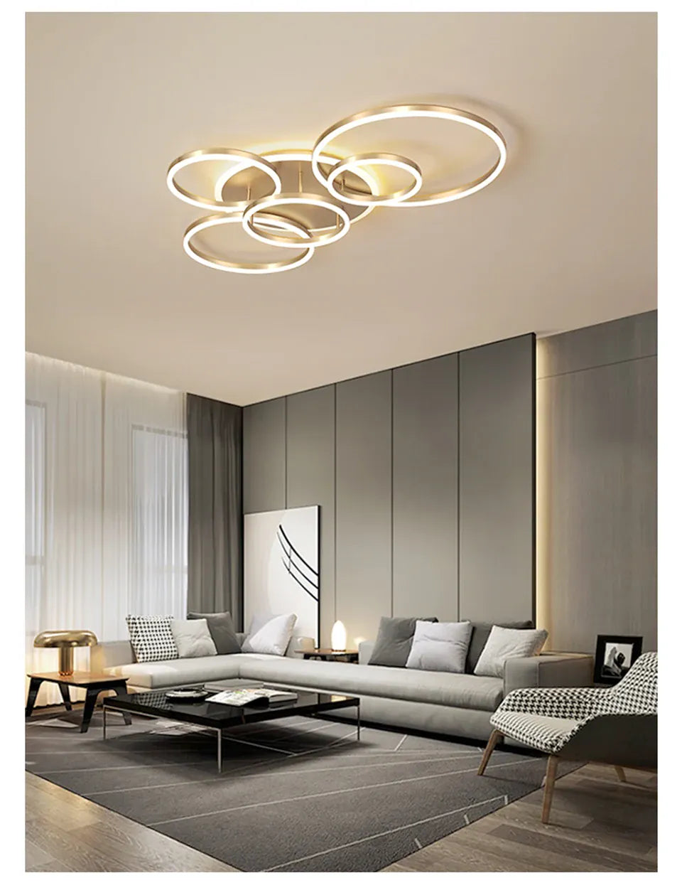 Verthara Premium Crystal & Aluminium Dimmable LED Pendant Chandelier