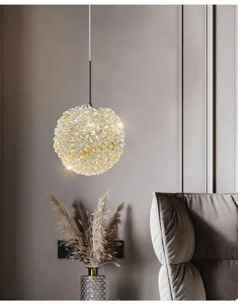 Verthara Premium Crystal Ball Pendant Chandelier