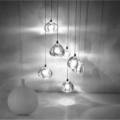 Verthara Premium Crystal Ball Staircase Pendant Light
