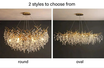 Verthara Premium Crystal Branch Chandelier