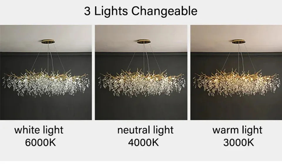 Verthara Premium Crystal Branch Chandelier