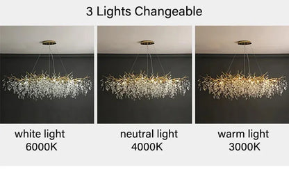Verthara Premium Crystal Branch Chandelier