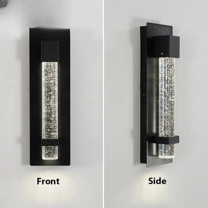 Verthara Premium Crystal Bubble Exterior Wall Sconce