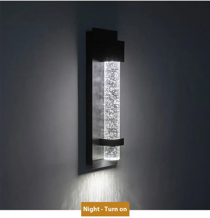 Verthara Premium Crystal Bubble Exterior Wall Sconce