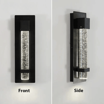 Verthara Premium Crystal Bubble Exterior Wall Sconce