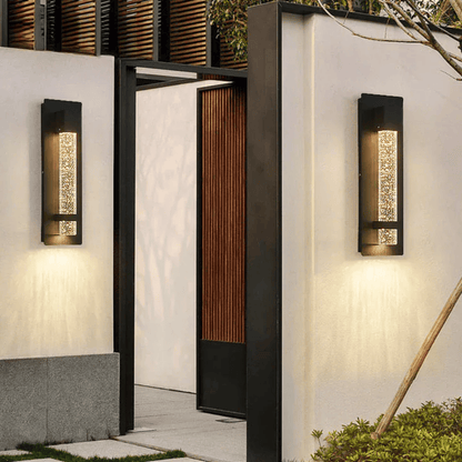 Verthara Premium Crystal Bubble Exterior Wall Sconce
