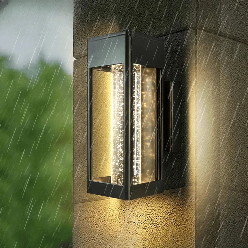 Verthara Premium Crystal Bubble Glass Exterior Wall Sconce