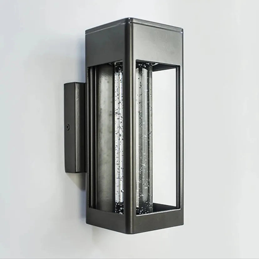 Verthara Premium Crystal Bubble Glass Exterior Wall Sconce