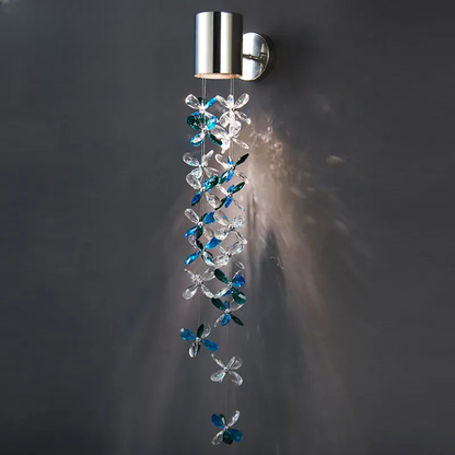 Verthara Premium Crystal Chain Wall Sconce