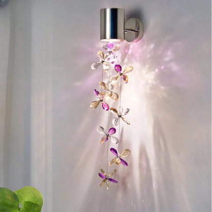 Verthara Premium Crystal Chain Wall Sconce