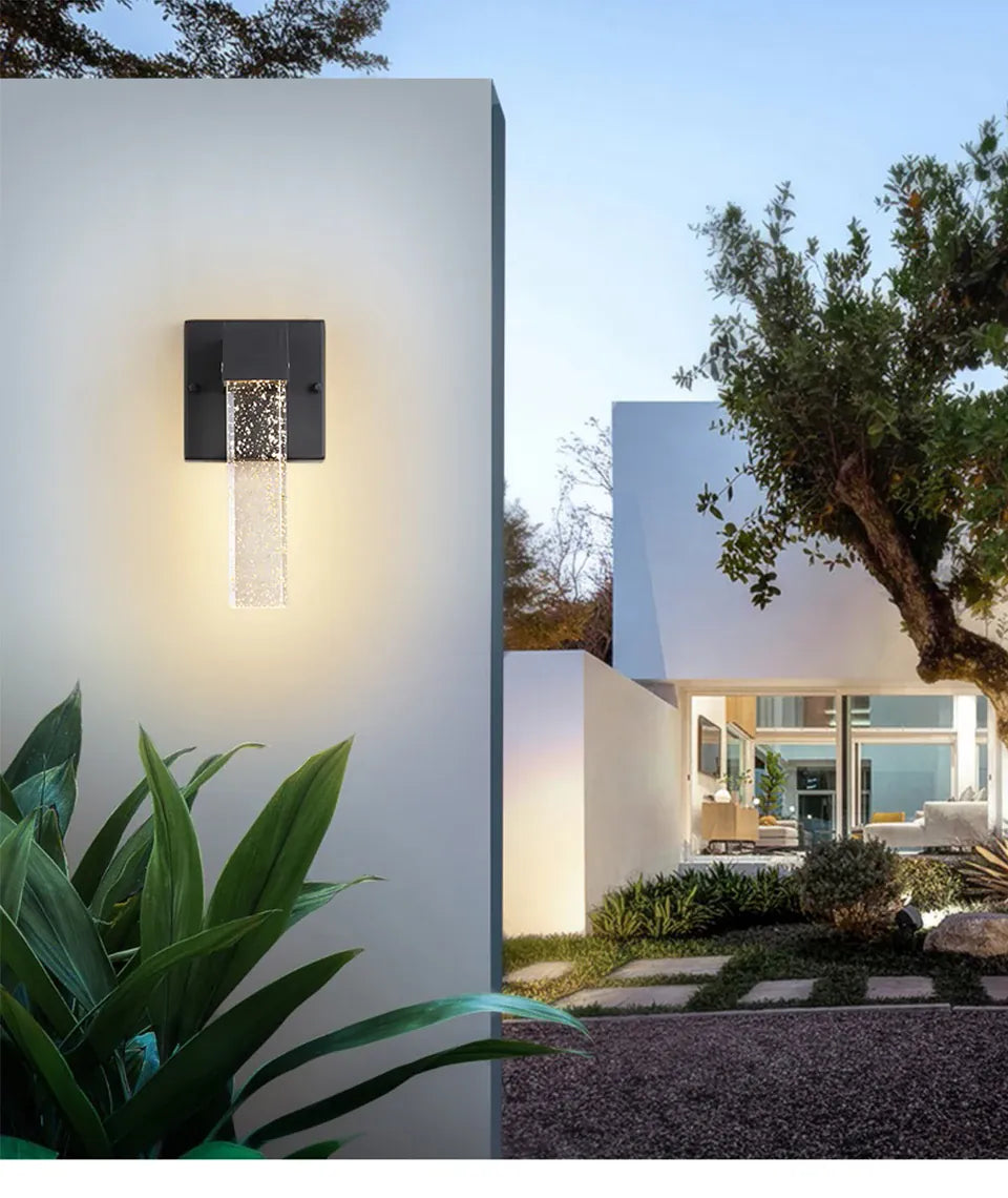 Verthara Premium Crystal IP65 Outdoor Wall Sconce