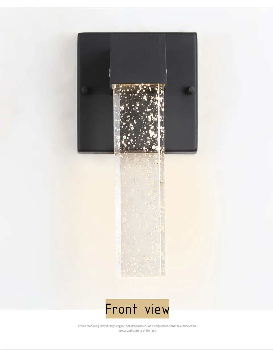 Verthara Premium Crystal IP65 Outdoor Wall Sconce