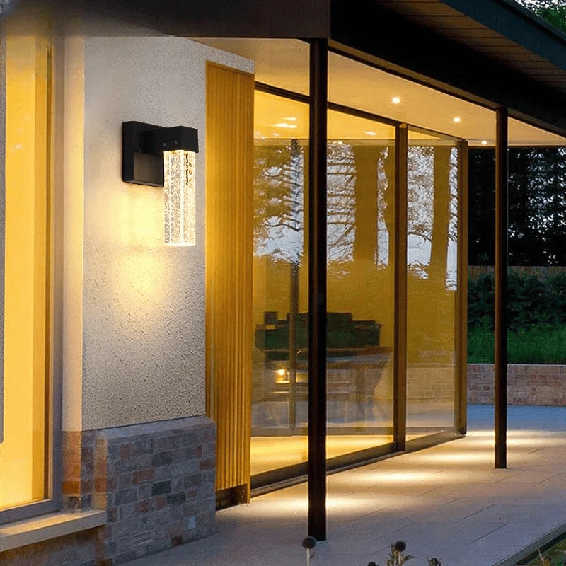 Verthara Premium Crystal IP65 Outdoor Wall Sconce