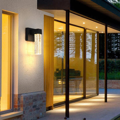 Verthara Premium Crystal IP65 Outdoor Wall Sconce