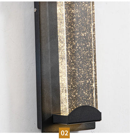 Verthara Premium Crystal LED Outdoor Wall Light PIR & IP65
