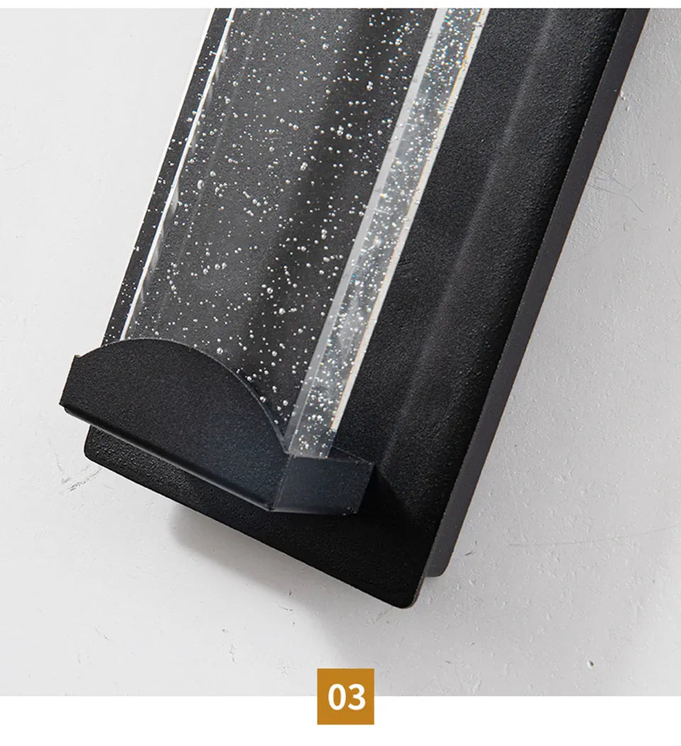 Verthara Premium Crystal LED Outdoor Wall Light PIR & IP65