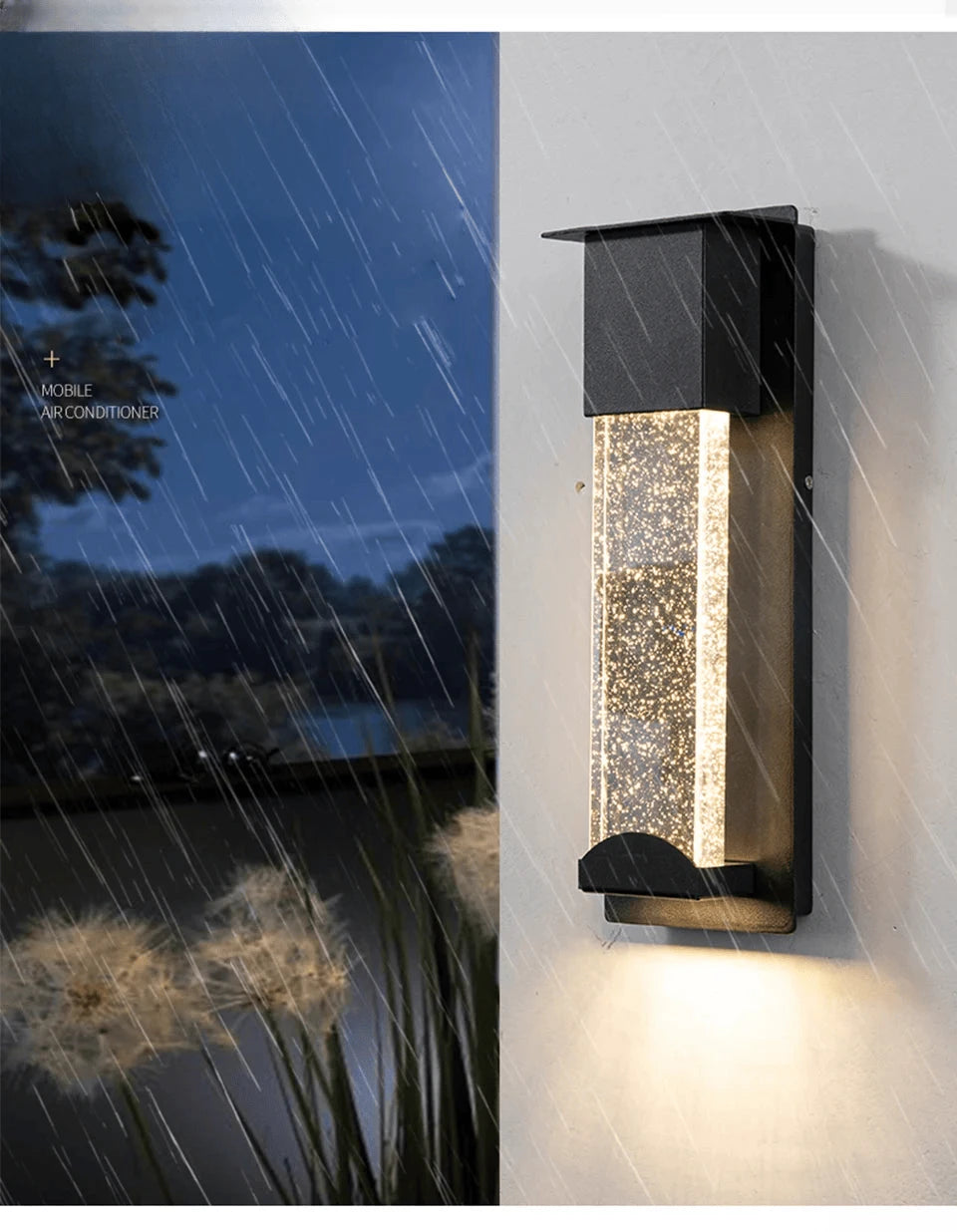 Verthara Premium Crystal LED Outdoor Wall Light PIR & IP65
