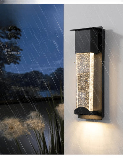 Verthara Premium Crystal LED Outdoor Wall Light PIR & IP65